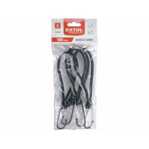 Napínač plachty gumový s hákom, 4ks, 18cmx6mm, latex, EXTOL PREMIUM 8861110