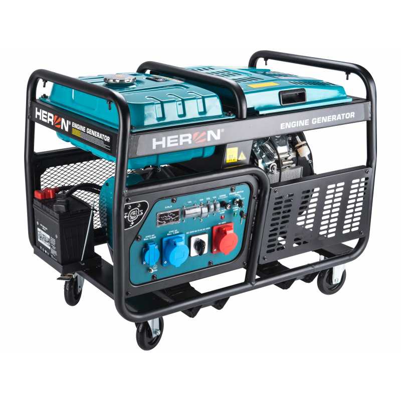 Elektrocentrála rámová benzínová 400V/230V, 11kW/10kW, HERON 8896430