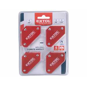 Úhelník magnetický pro svařování, 4ks, EXTOL PREMIUM 8815180