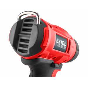 Pištoľ teplovzdušná aku Share20V, 1x2Ah, 550°C, EXTOL PREMIUM 8891866