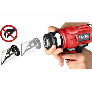Pištoľ teplovzdušná aku Share20V, bez aku, 550°C, EXTOL PREMIUM 8891867