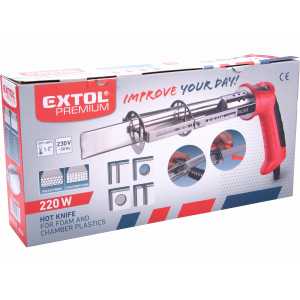 Nůž na polystyren, 220W, Max. 450˚C, EXTOL PREMIUM 8894570