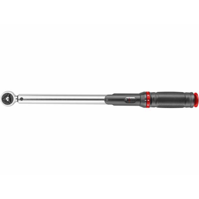 Klíč momentový se stupnicí, 1/2", 40-200Nm, 490mm, 72 zubů, CrV, FORTUM 4700215
