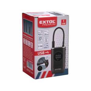 Kompresor AKU 7,4V/2Ah, 10bar 15l/min, EXTOL PREMIUM 8891511