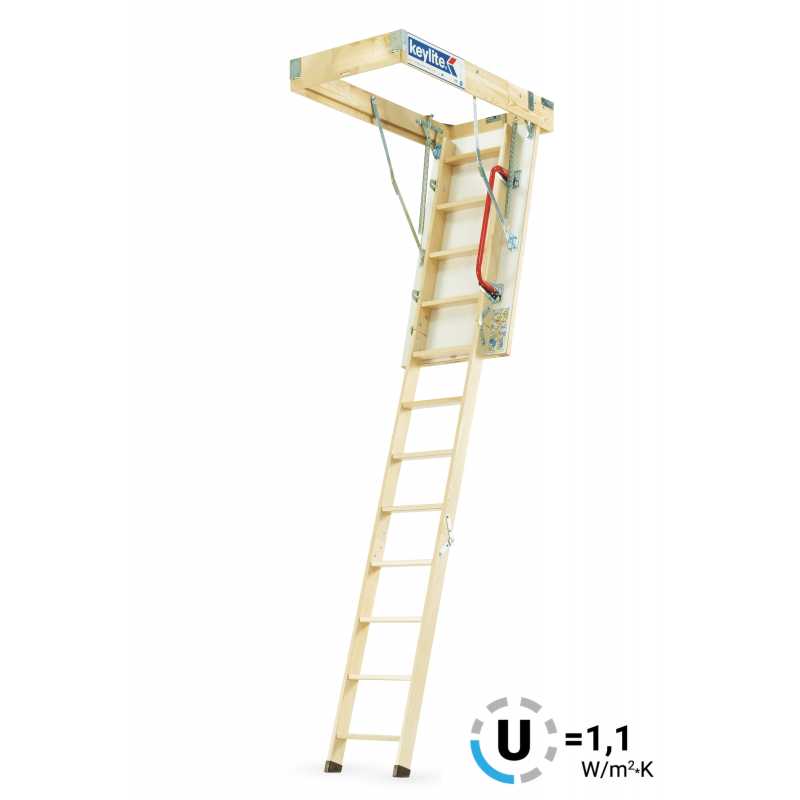 Protipožární půdní schody, EI30, 96X60 H280, Keylite MINI