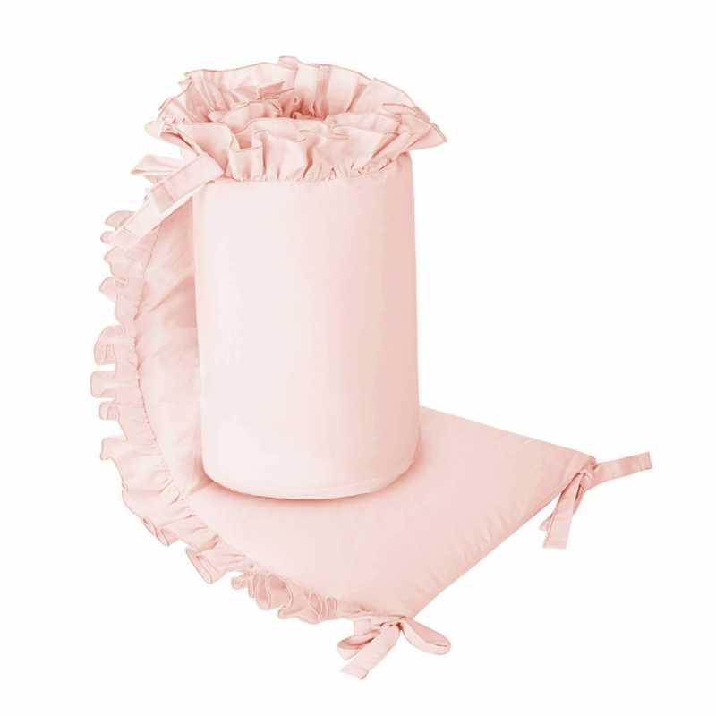 Moderný mantinel do postieľky Belisima PURE pink