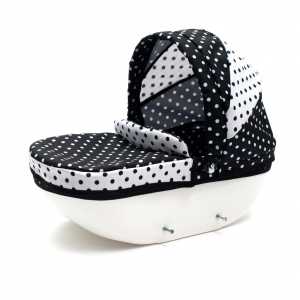 Dětský kočárek pro panenky New Baby COMFORT bílo-černý