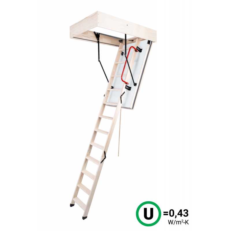 Podkrovné schody OMAN EI45 POLAR 130X60 H280 FSC protipožiarne TSS30282