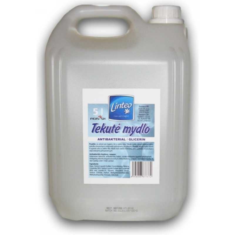 Tekuté mydlo biele sensitive 5 l Linteo