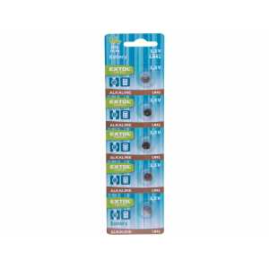 Batéria alkalická 5ks 1,5V typ LR41 EXTOL ENERGY 42056