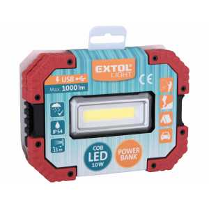 Svietidlo LED nabíjateľné 10W 1000lm EXTOL LIGHT 43272