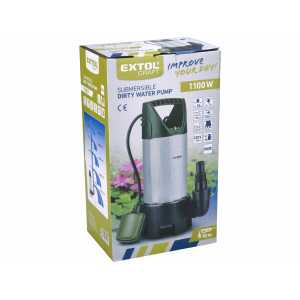 Čerpadlo ponorné antikorové 1100W max. 15000l/hod EXTOL CRAFT 414162