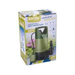 Čerpadlo ponorné 400W max. 7500l/hod EXTOL CRAFT 414123