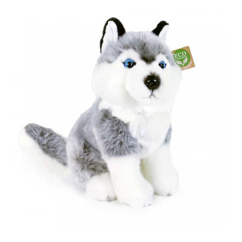 Plyšový pes husky sedící, Rappa