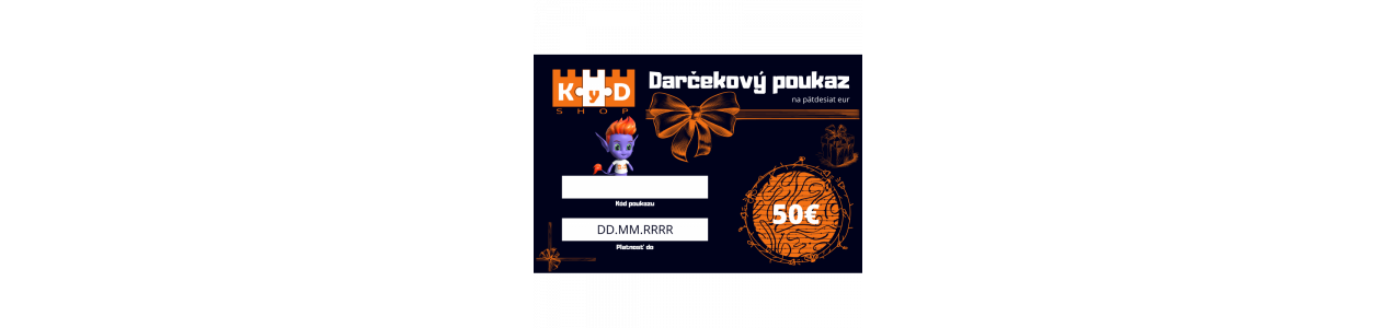 Darčeková poukážka 🙂 darček ktorý poteší